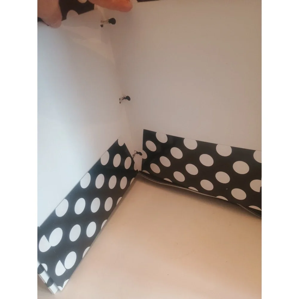 Justice French Bulldog Love Girl Power Polka Dot - Zip 3 Ring Binder & 2 Folders